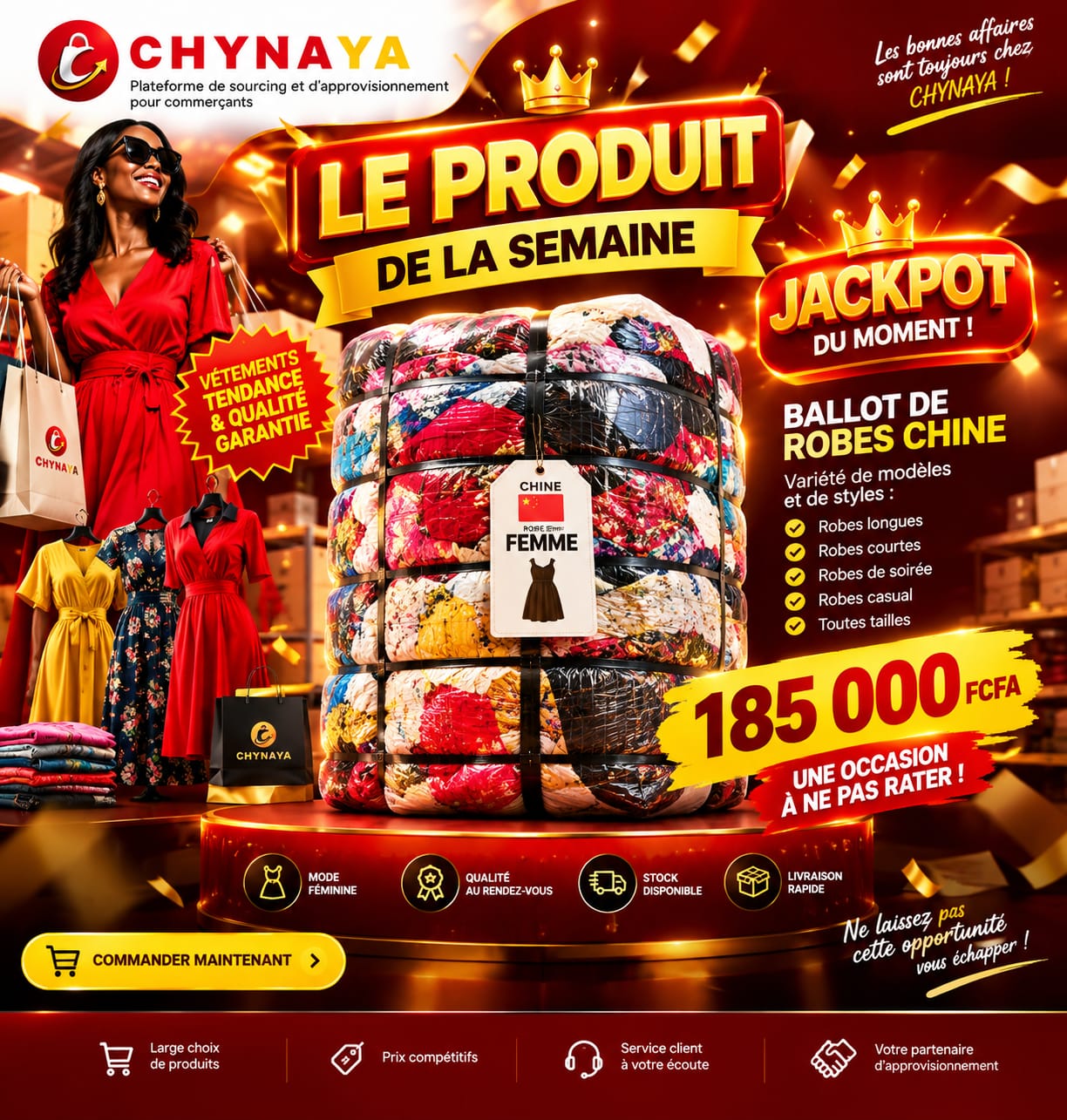 Ballot de robes CHYNAYA, produit de la semaine